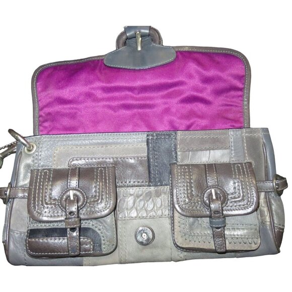 SOLD Coach 2008 Legacy Cursive Creed Limited Edition Patchwork Mixed Leather - Picture 8 of 12